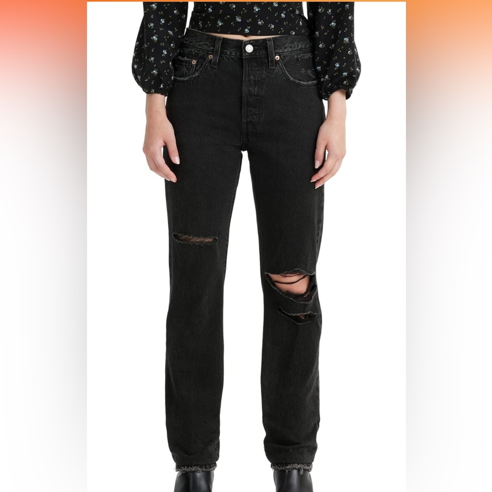 LEVIS 501 black denim jeans